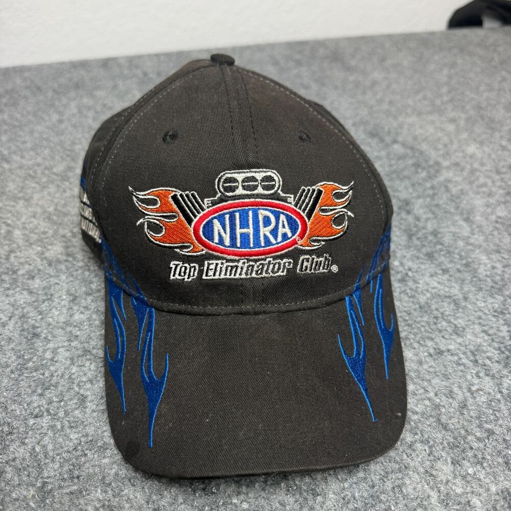 NHRA Top Eliminator Club 2015 Summit Racing Nationals Adjustable Hat Black Flame